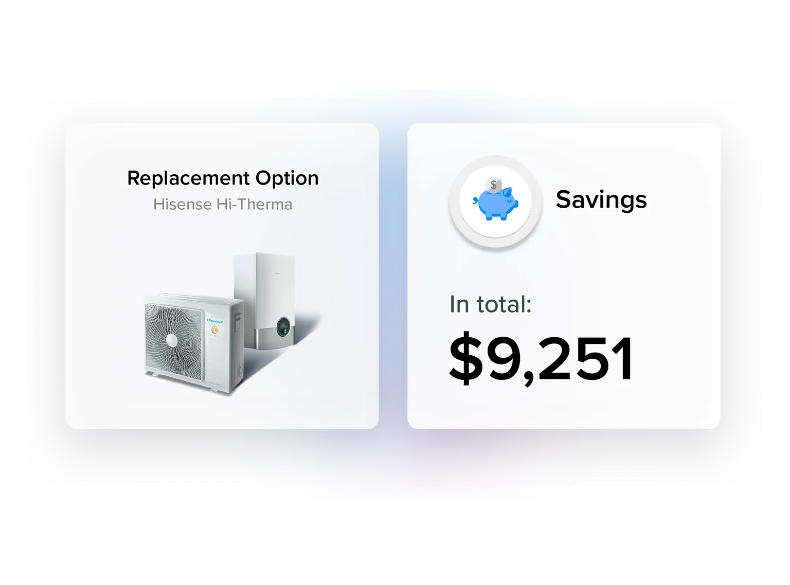Upfront Fyxify pricing showing the cost and savings of each repair option